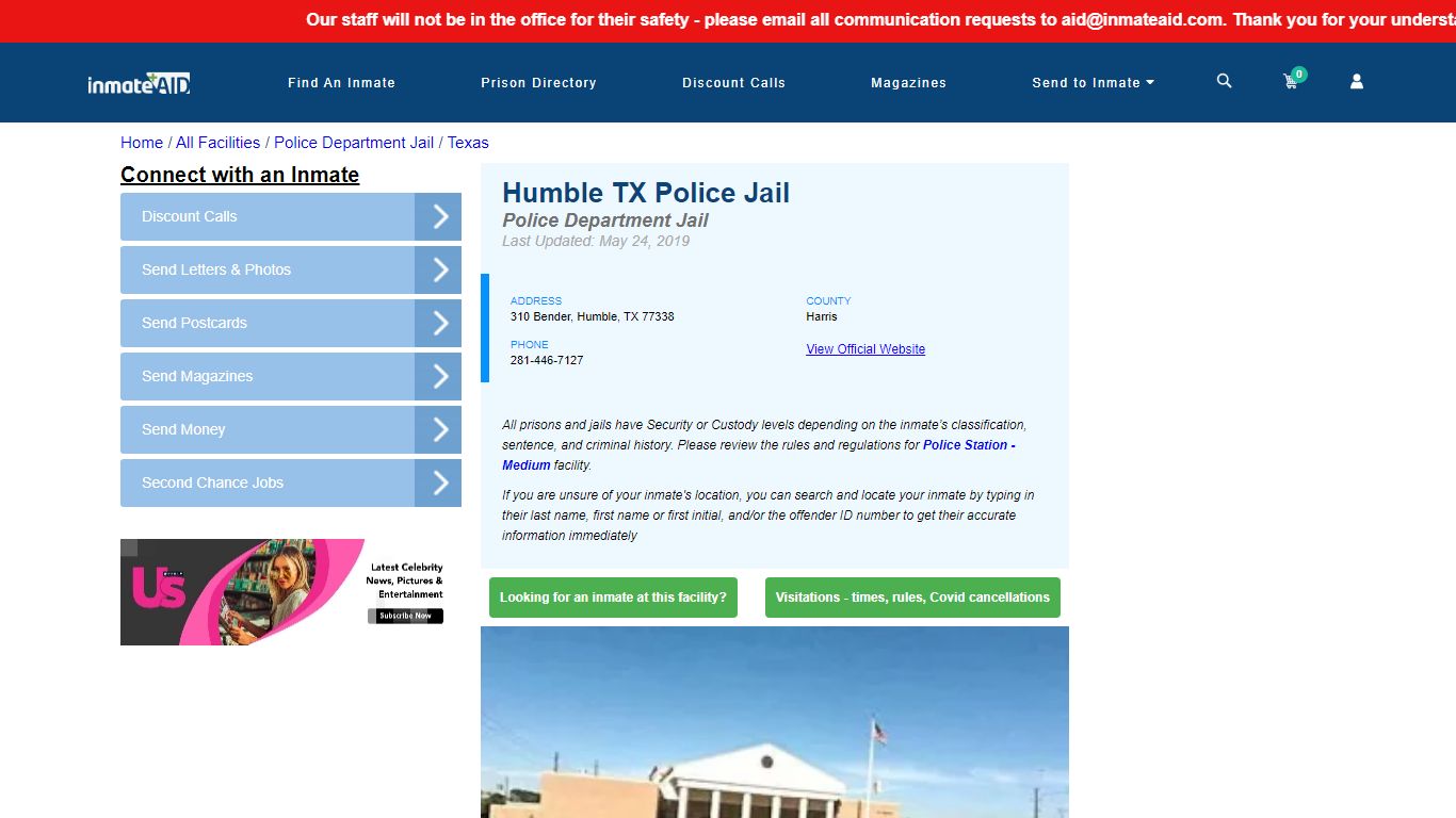 Humble TX Police Jail & Inmate Search - Humble, TX