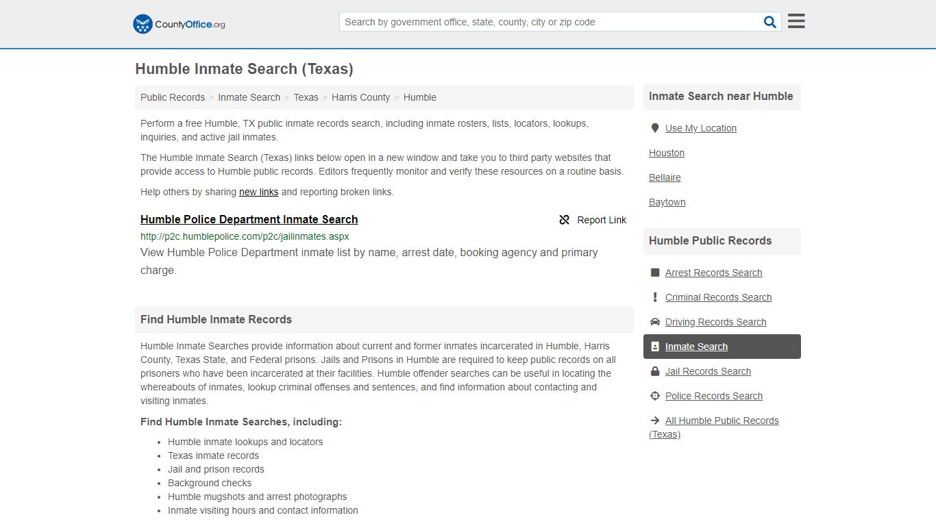 Inmate Search - Humble, TX (Inmate Rosters & Locators)