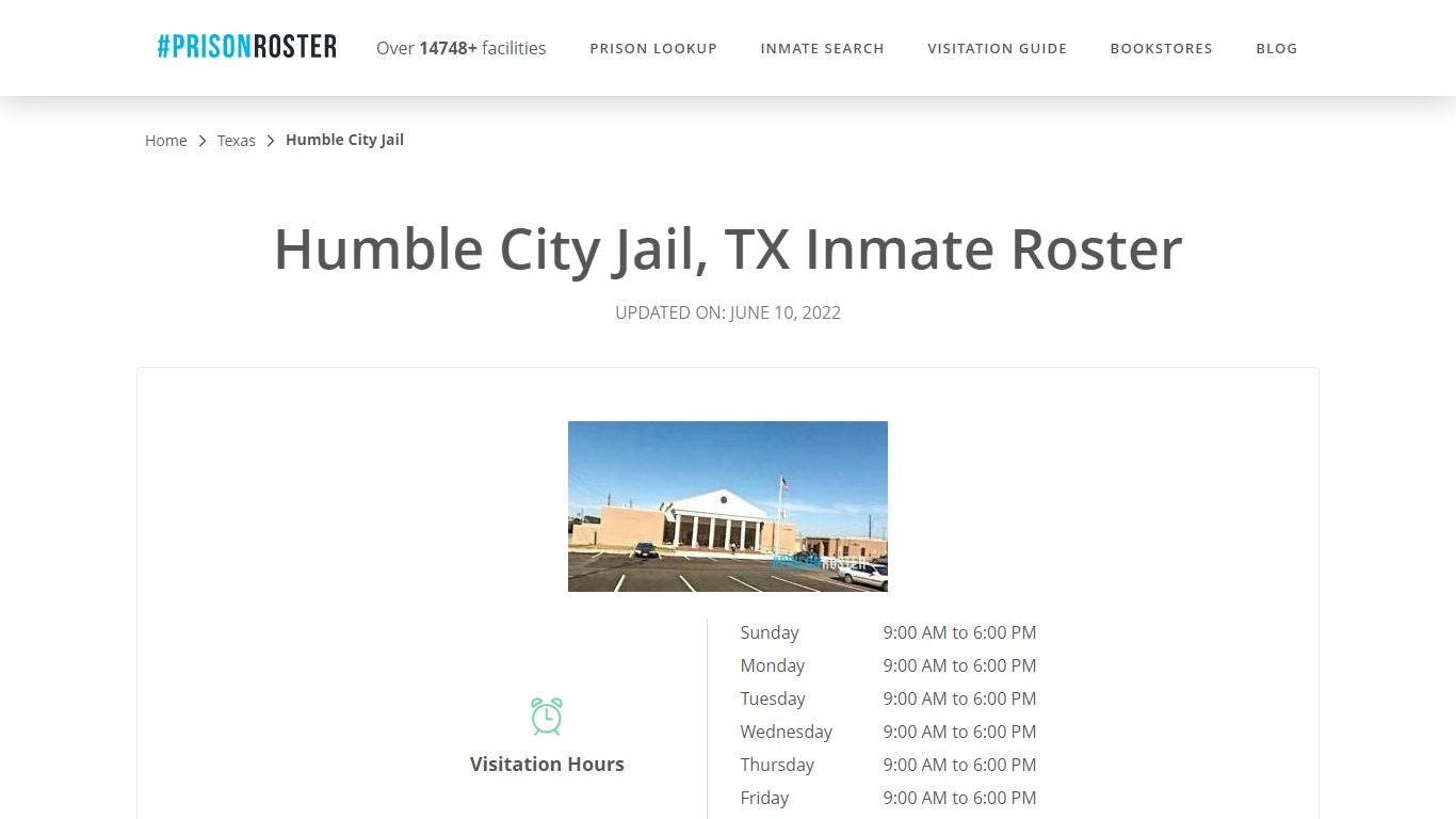 Humble City Jail, TX Inmate Roster